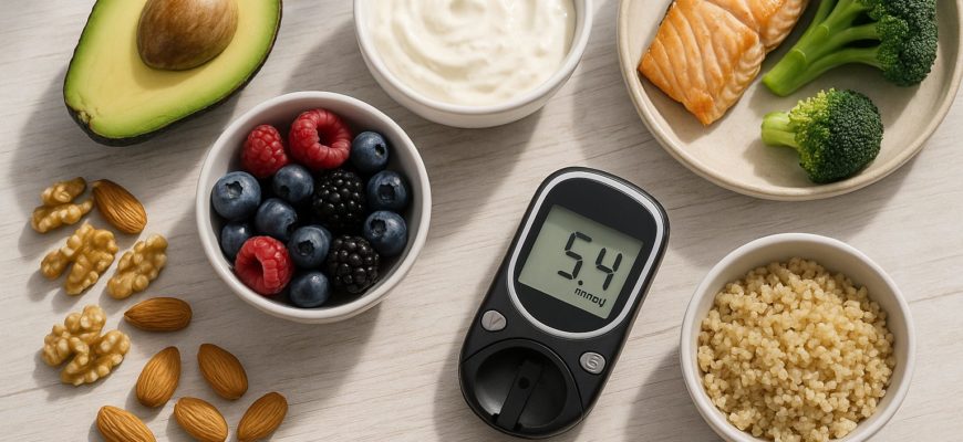продукты, которые не повышают сахар при диабете — авокадо, ягоды, йогурт, киноа