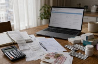 Чеки, лекарства и документы для оформления налогового вычета за лечение